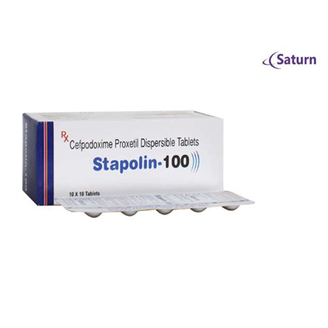 STAPOLIN-100 Tablets Saturn Formulations Pvt. Ltd.