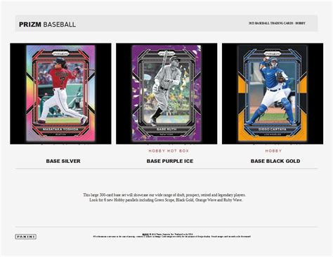 2023 Panini Prizm Baseball Trading Card Database