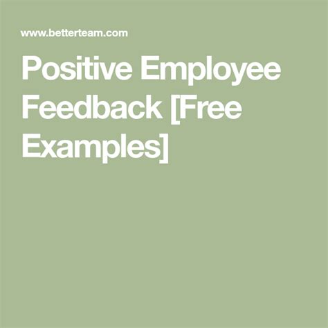 Positive feedback examples – Artofit