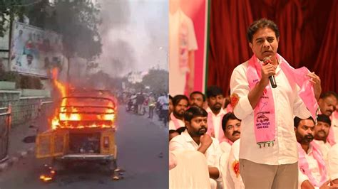 Kt Rama Rao Wrote Letter To Revanth Reddy On Auto Drivers Problems Rv