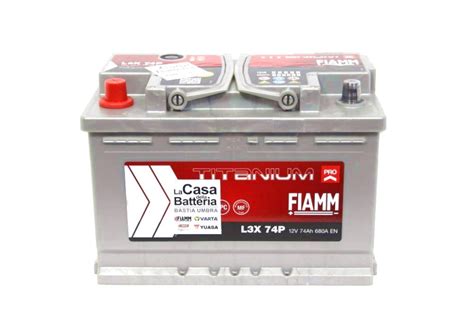 BATTERIE AUTO FIAMM 12V 74 Ah 680A L3X 74P La Casa Della Batteria