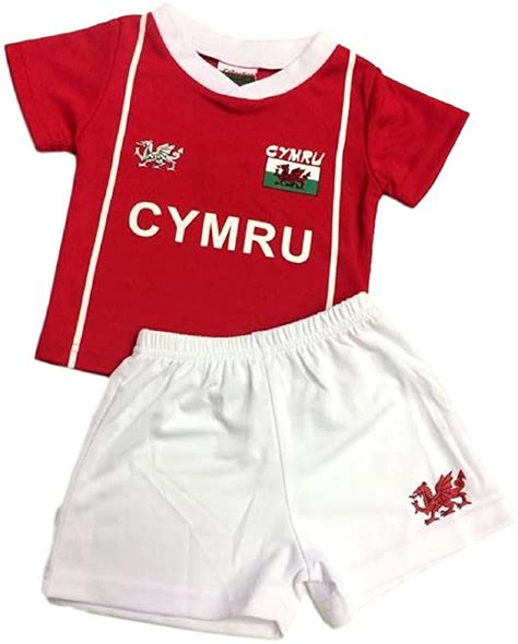 Kid's Cymru Welsh Football Kit Set in Red – walessuperstore