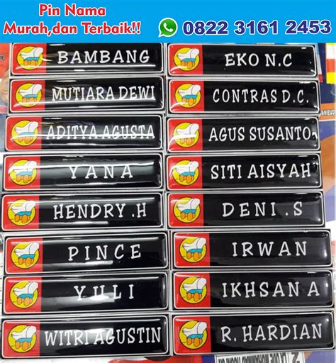 WA 0822*3161*2453 pin nama magnet Bojonegoro, Produsen Pin Nama, Jual ...