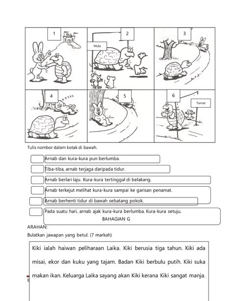 Soalan PKSR Bahasa Melayu Tahun 1 2018 PDF