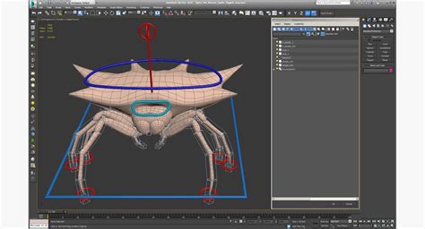 Spiny Orb Weaver Spider Rigged D D Max Free D