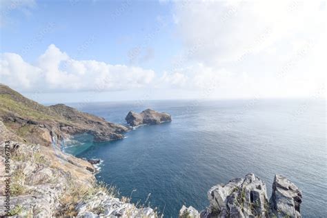 Vue De La Baie De Taiohae Nuku Hiva Iles Marquises Polynesie