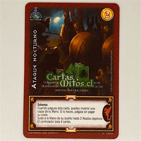 Ataque Nocturno Mitos Y Leyendas Invasi N Cartas Mitos