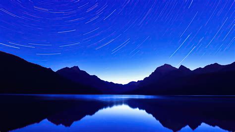 1600x900 Blue Lake Star Trails 4k Wallpaper,1600x900 Resolution HD 4k Wallpapers,Images ...