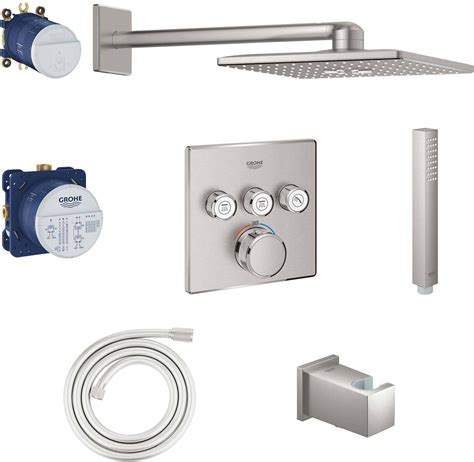 Grohe Grohtherm Smartcontrol Comfortset Inbouw Regendoucheset Cube