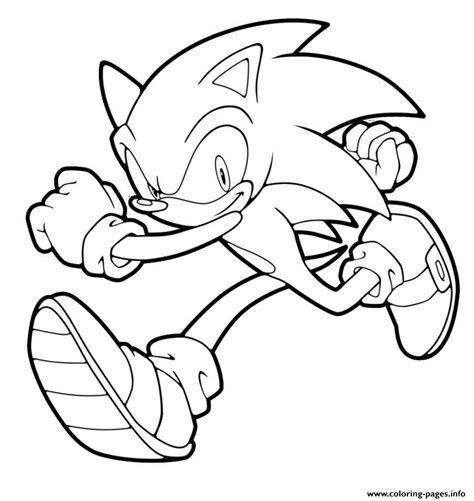 Fast Super Sonic Coloring Pages Printable