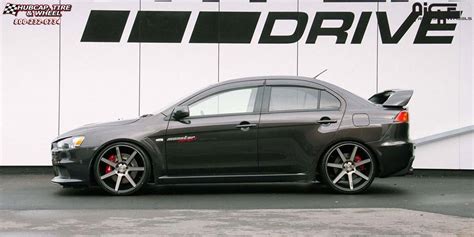 Mitsubishi EVO X Niche Verona M150 Black Machined With Dark Tint 20 X