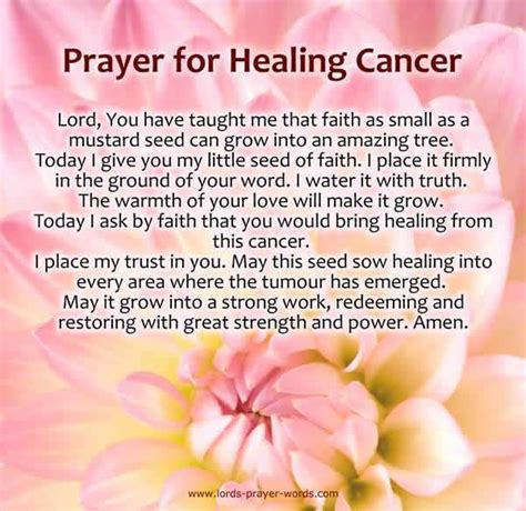 Catholic Prayer For Cancer