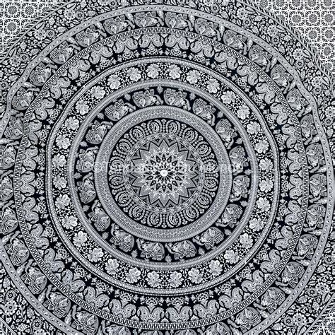 Tenture Murale Xxl Mandala Noir Et Blanc