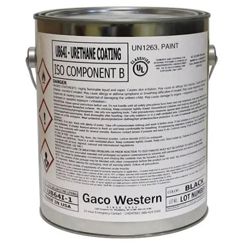 5 Gal Gaco GacoFlex UB64I5 Liquid Polyurethane Base Coat Iso Component