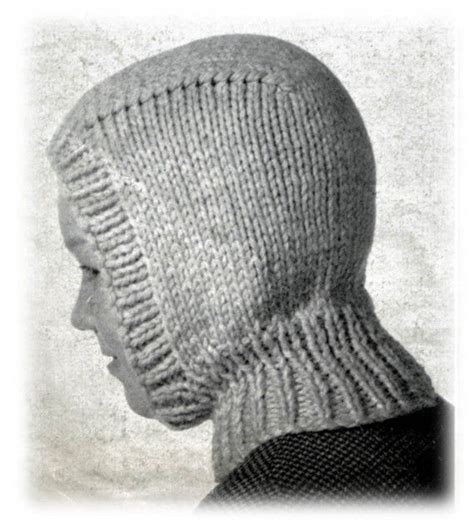 Boys Balaclava Hoodie Vintage Knitting Pattern Pdf Instant Download Prettypatternsplease Etsy