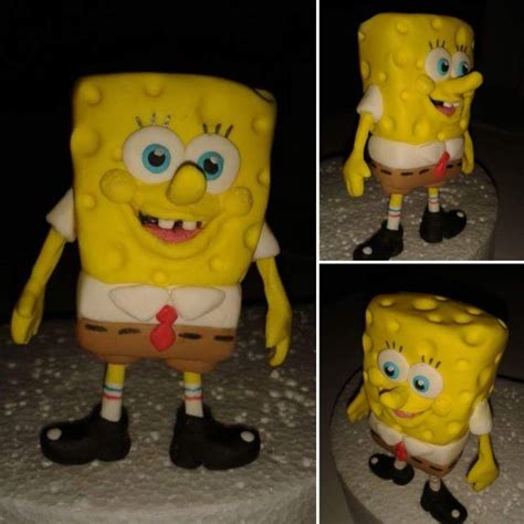 Spongebob Creato In Pasta Di Zucchero Decorazione Torte