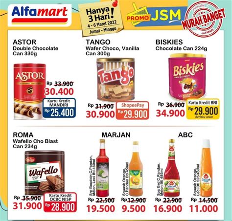 Promo JSM Alfamart Banyak Diskon Kebutuhan Sehari Hari Serbu Bun