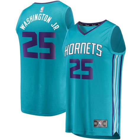 Charlotte Hornets Pj Washington Jr Fanatics Branded Teal Fast Break