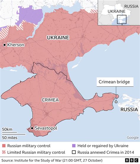 Ukraine In Maps Tracking The War With Russia Bbc News