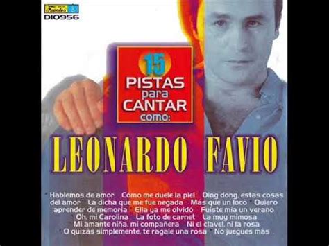 Ding Dong Estas Cosas Del Amor Leonardo Favio Pista Youtube