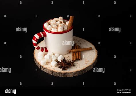 Hot Chocolate Mug Christmas Stock Photo Alamy