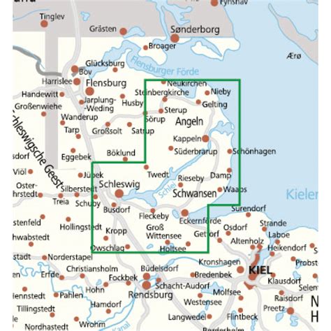 Ostseefjord Schlei Schleswig Tyskland Kort Kompass Nordisk