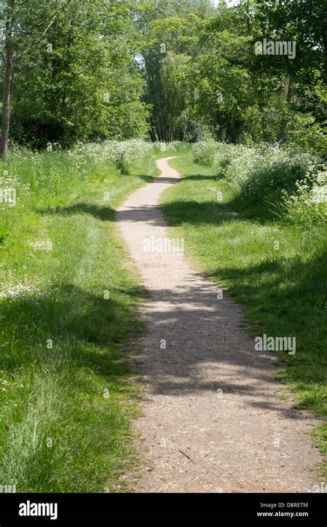 A Footpath In The Countryside Stock Photo Alamy