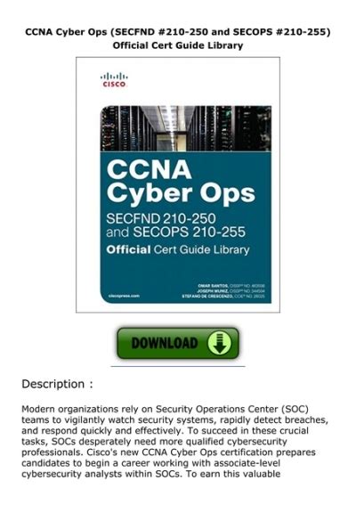 PDF READ CCNA Cyber Ops SECFND 210 250 And SECOPS 210 255 Official