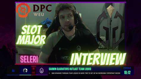 Seleri Interview After Match Gaimin Gladiators Vs Team Liquid Dpc