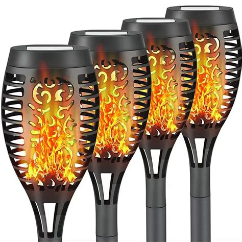 Solar Lights Outdoor Garden 33LED Large Solar Torch Lights Dancing