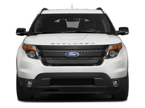 White Platinum Metallic Tri Coat 2015 Ford Explorer Used Suv For Sale