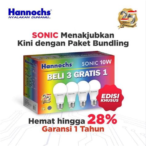 Jual Led Paket HANNOCHS Sonic 6w 10w 13w Lampu Hannochs MultiPack Led