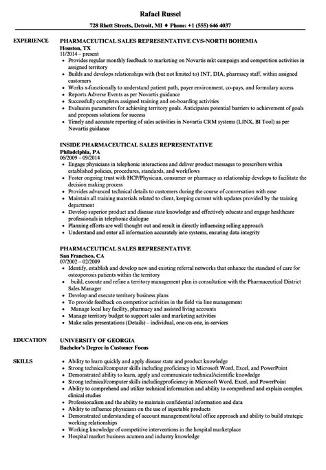 Pharmaceutical Rep Resume Example TUTORE ORG Master Of Documents