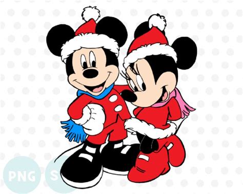 Mickey and Minnie Christmas couple svg, Minnie santa svg, Minnie santa ...