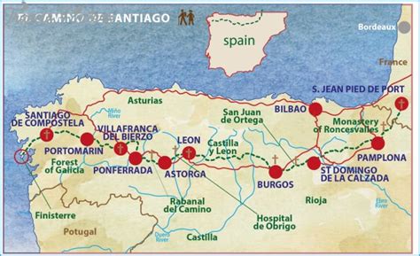 Santiago de Compostela Map Google - TravelsFinders.Com