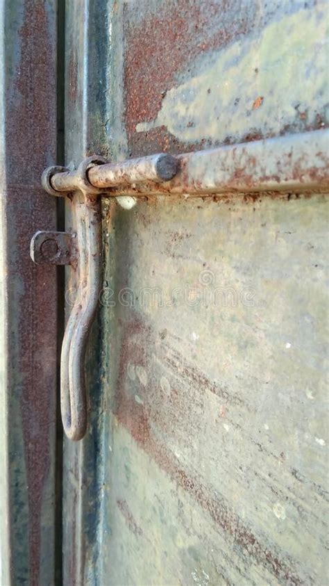 Rusty Old Iron Door Latch Stock Photo Image Of Rusty