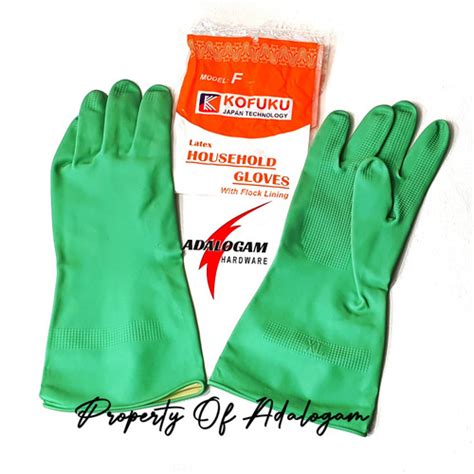 Jual Sarung Tangan Latex Karet Hijau Tebal Latek Hausehold Gloves