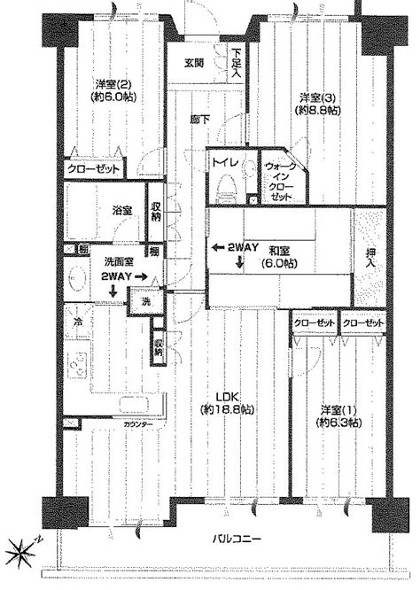 【ホームズ】グラン津田沼ヒルズ 4階の建物情報｜千葉県船橋市三山4丁目7 15