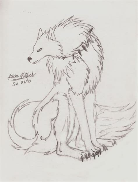 Sketches Of Wolves In Love