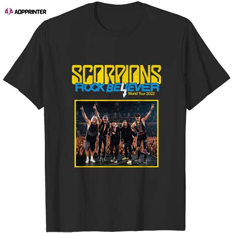 Hot Scorpions Rock Believer World Tour 2022 Shirt Aopprinter