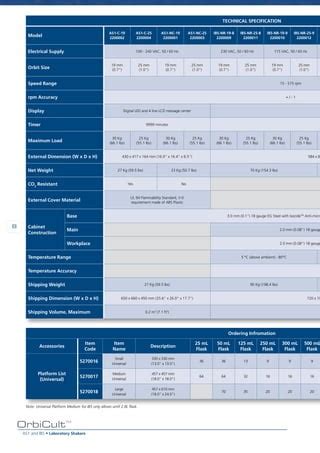 Esco Orbicult Laboratory Shakers PDF