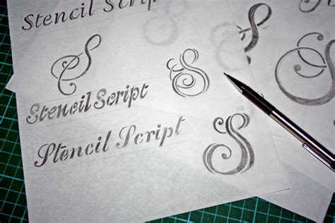 Stencil Script - Font Design on Behance