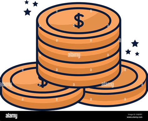 coin stack design Stock Vector Image & Art - Alamy