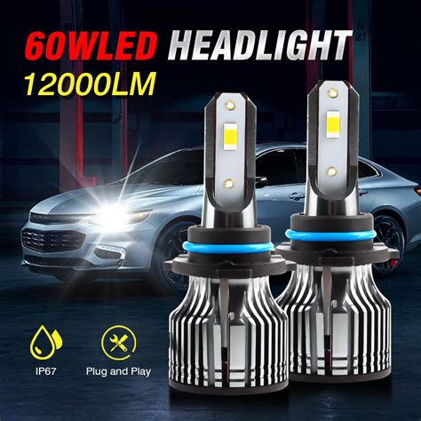 Okeen Bombillas Led Antiniebla Para Coche Luces Antiniebla Automáticas 60w 12000lm H7 H4