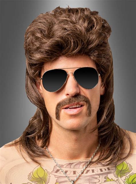 S Mullet Wig For Men Brown Buy Here At Kost Mpalast