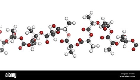 Polylactic Acid Pla Polylactide Bioplastic Chemical Structure