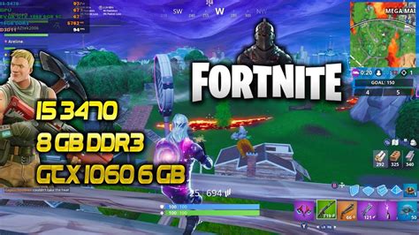 Fortnite Battle Royale I5 3470 8GB DDR3 GTX 1060 6GB Gameplay Low