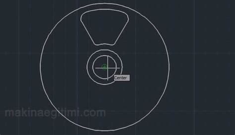 Autocad Çizim çalışması 4 Trim Offset Array Makine Eğitimi