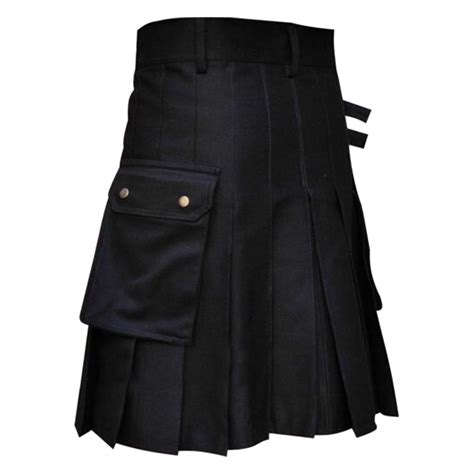 Llimed Mens Scottish Utility Kilts Traditional Highland Kilt Adjustable