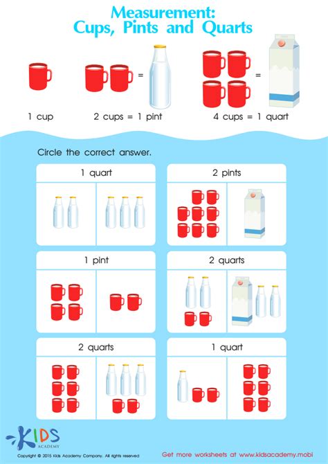 Pints And Quarts Math